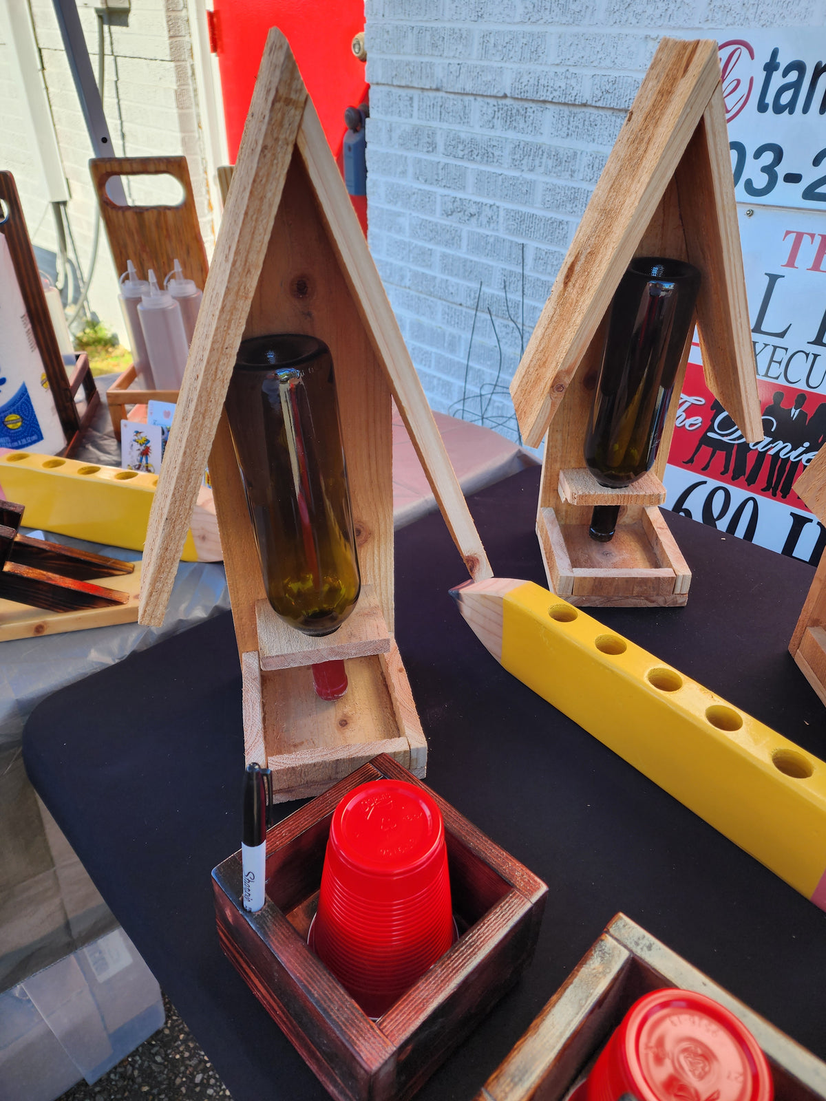 Wine Bottle Birdfeeder