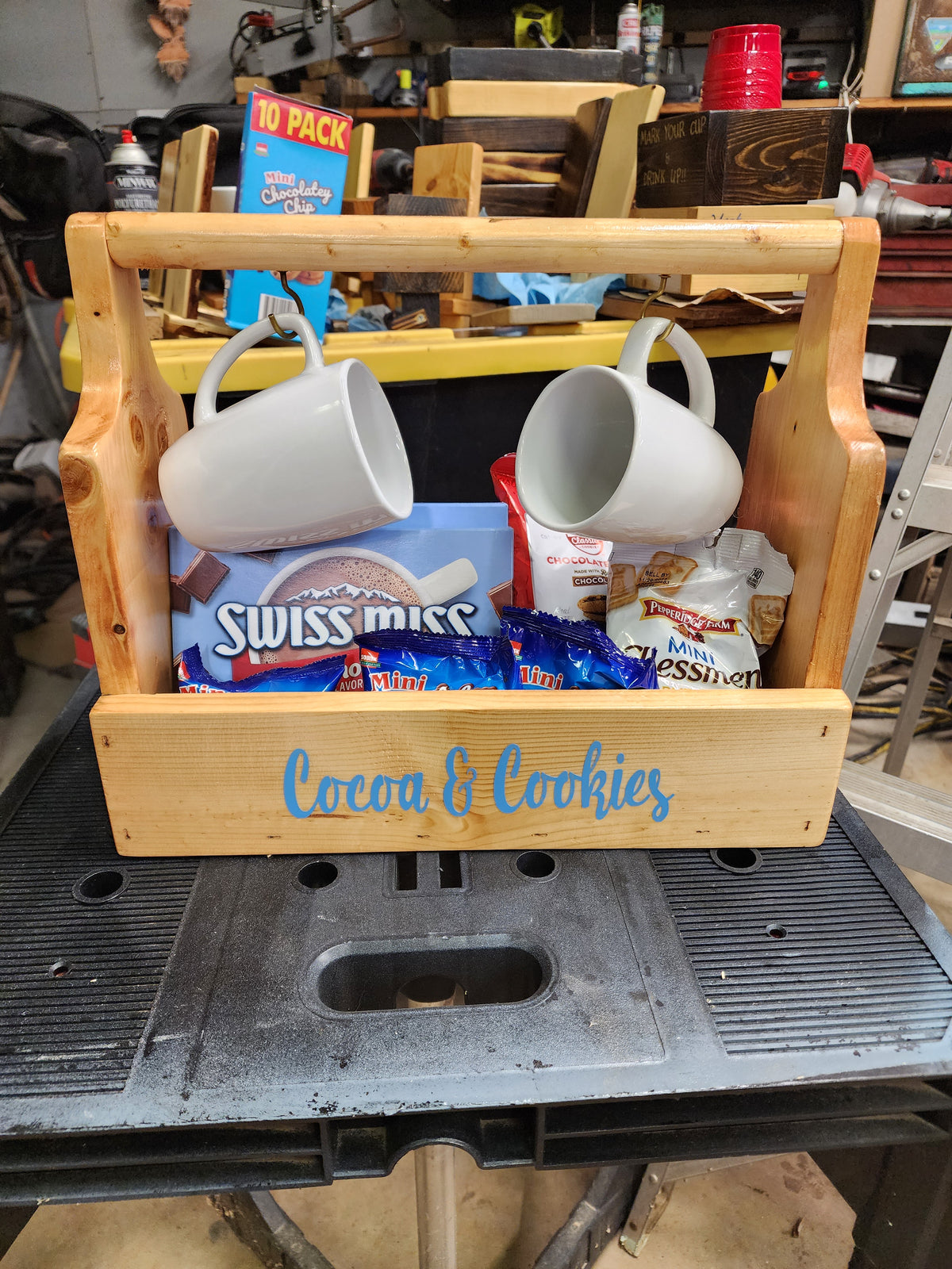 Caddy (includes everything pictured) *can have cups personalized for an upcharge- design determines upcharge